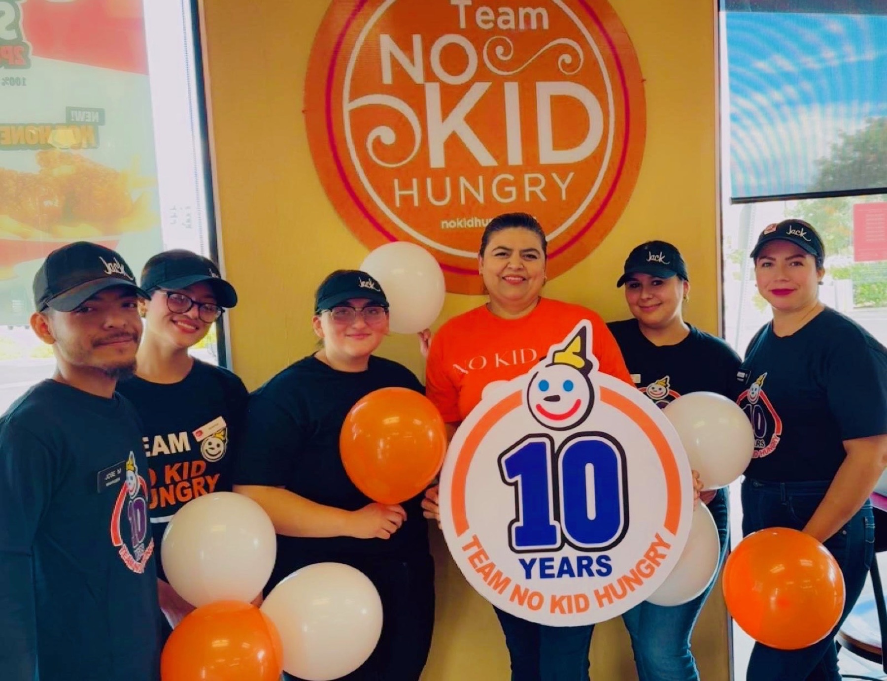 Team members supporting No Kid Hungry