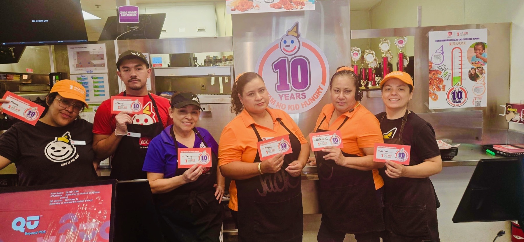 Team members supporting No Kid Hungry